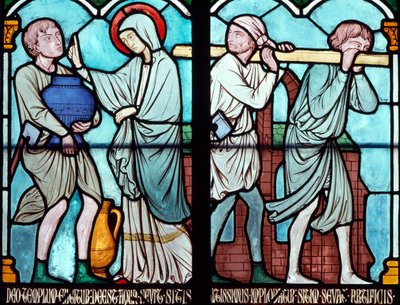 Scène de la vie de Saint Louis, vitrail de la cathédrale Notre-Dame, Paris - Benjamin Baud