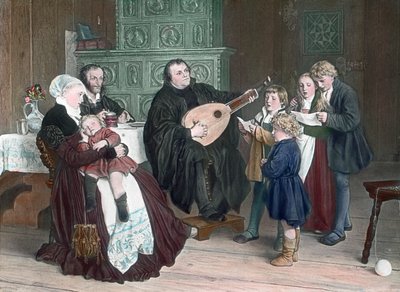 Scène de la vie du réformateur protestant Martin Luther - Unbekannter Künstler