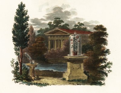 Inventions scientifiques de Stephen Hales dans un jardin - Unbekannter Künstler