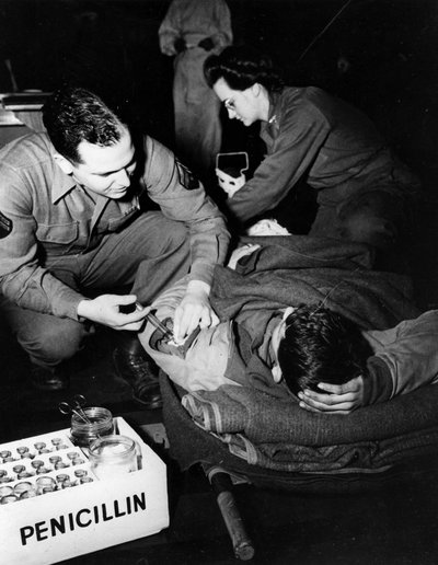 Seconde Guerre mondiale (1939-1945) : Luxembourg février 1945 : Dans un hôpital d