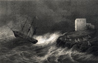 Naufrage des bricks « Aventure » et « Silène » sur la côte algérienne, le 15 mai - Unbekannter Künstler