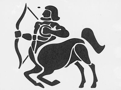 Signe du zodiaque : le sagittaire (Signe astrologique : sagittaire) Collection privée - Unbekannter Künstler