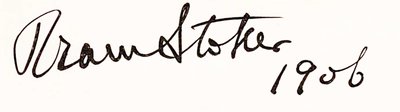 Signature de Bram Stoker - Unbekannt