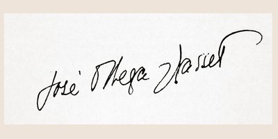 Signature de José Ortega y Gasset - Unbekannt