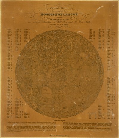 Petite carte de la Lune, Berlin, Allemagne - Unbekannt