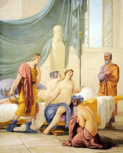 Socrate enseignant le jeune Alcibiade - Unbekannt