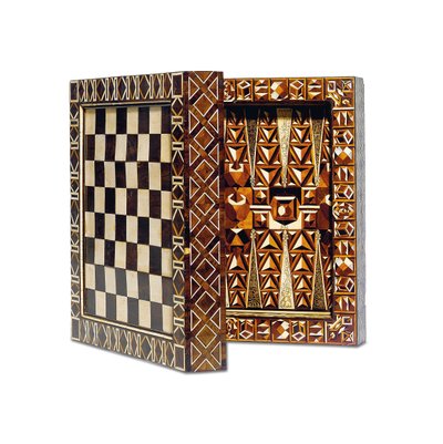 Boîte de jeux en marqueterie du sud de l