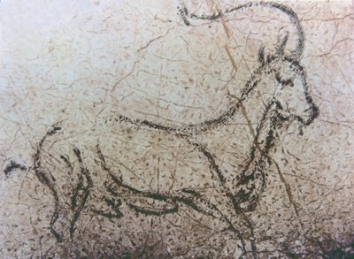 Chèvre espagnole, période paléolithique, c.40000-12000 av. J.-C. (peinture rupestre) - Unbekannter Künstler