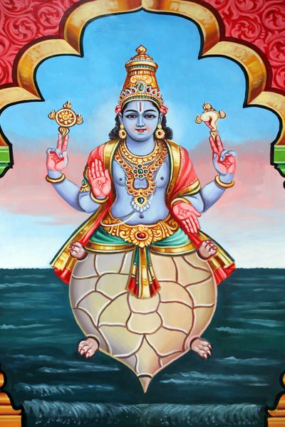 Temple hindou Sri Vadapathira Kaliamman. Avatar de Vishnu. Kurma 2e incarnation. Singapour - Unbekannt