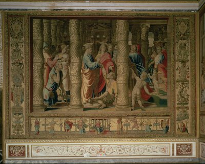 Saint Pierre et Saint Jean guérissent un infirme à la porte du temple - Unbekannt