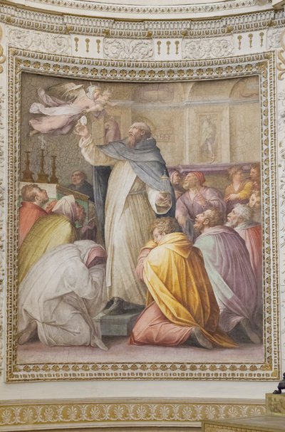 Saint Pierre le martyr chasse les démons avec l
