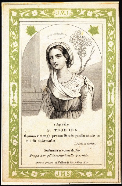 Sainte Théodora, début du 20e siècle - Unbekannter Künstler