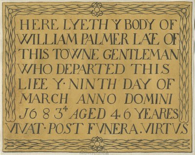 Stafford - Inscription monumentale dans l
