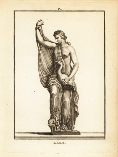 Statue de Léda, princesse étolienne devenue reine de Sparte, séduite par Zeus sous la forme d