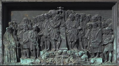 Strasbourg, Bas-relief de la sculpture de Gutenberg. Europe - William M. Timlin