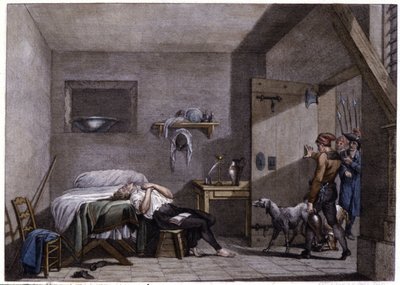 Suicide de Condorcet, fin du XVIIIe siècle (gravure) - Unbekannter Künstler