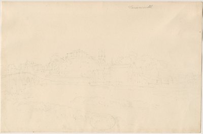 Château de Tamworth: dessin au crayon, nd [19e siècle] - Unbekannt
