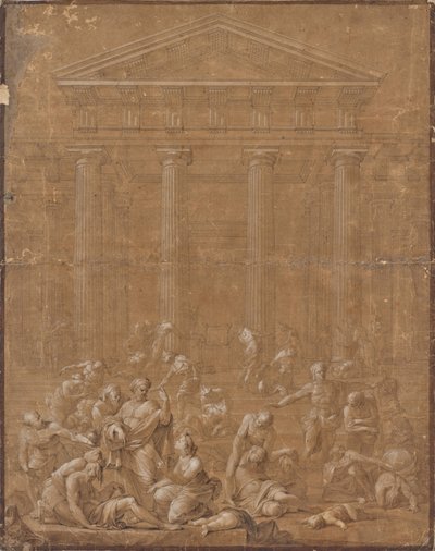 Scène du temple - Unbekannter Künstler