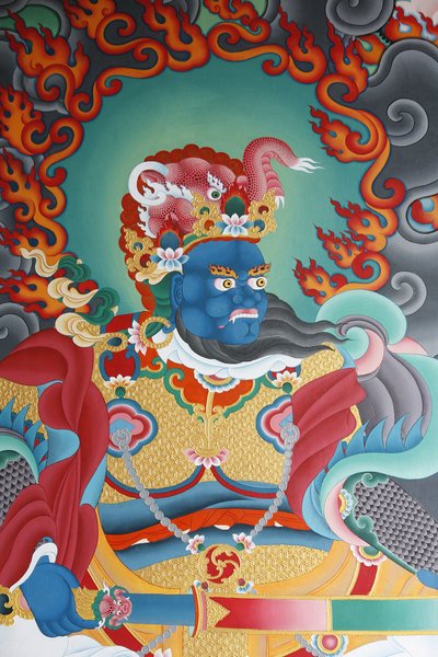 Garde du temple gardant le Sud, nommé Virudhaka - Unbekannt