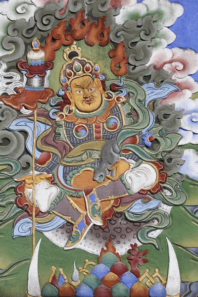 Temple des Mille Bouddhas. Congrégation Dashang Kagyu Ling. Gardien du temple, La Boulaye, France - Unbekannt
