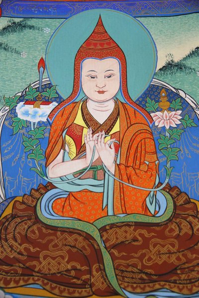Temple des Mille Bouddhas. Congrégation Dashang Kagyu Ling. Moine priant, La Boulaye, France - Unbekannt