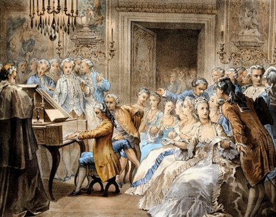 Le compositeur autrichien Wolfgang Amadeus Mozart (1756-1791) à l