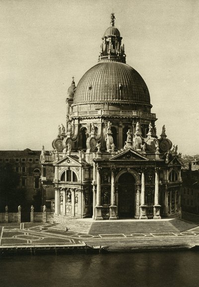 La Basilique de Santa Maria della Salute à la fin du Grand Canal. Venise Photographie par Wilhelm Bode - Unbekannt