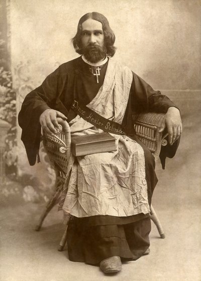 Le Guérisseur Divin Schrader, Temple, Texas, vers 1888 (photo n/b) - Unbekannt