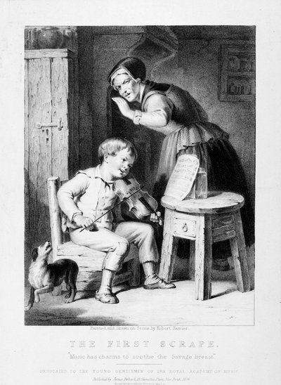 La première éraflure, gravure - Unbekannt