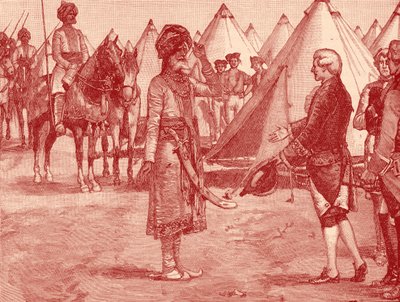 Le Grand Moghol entrant dans le camp anglais - Unbekannter Künstler