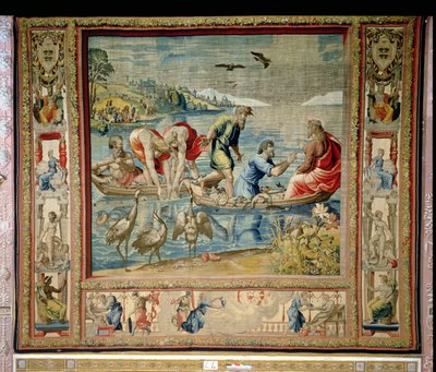 La Pêche miraculeuse, des Tapisseries de Bruxelles, répliques de la série vaticane de Raphaël sur les Actes des Apôtres - Unbekannt