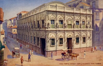 Le temple des singes, Kalbadevi Road, Mumbai - Unbekannter Künstler