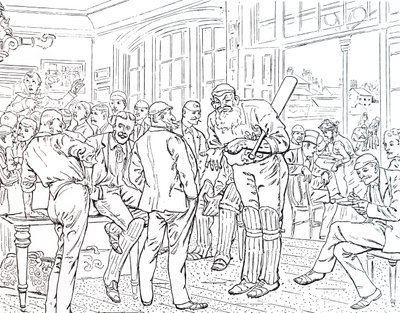 Le pavillon au terrain de cricket de Lord