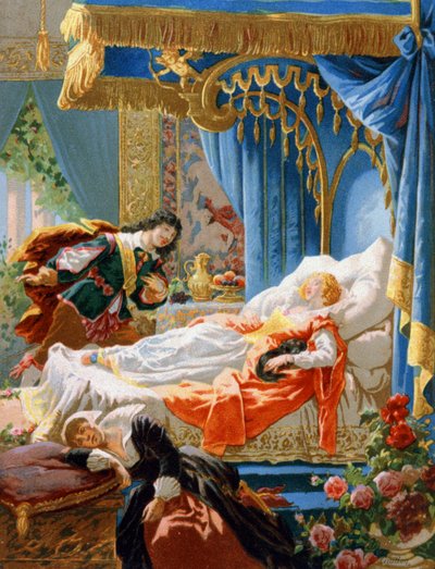 La Belle au bois dormant et le prince charmant, fin du 19e siècle - Unbekannter Künstler