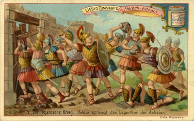 Les guerres de Troie : Hector franchit la porte principale - Unbekannter Künstler
