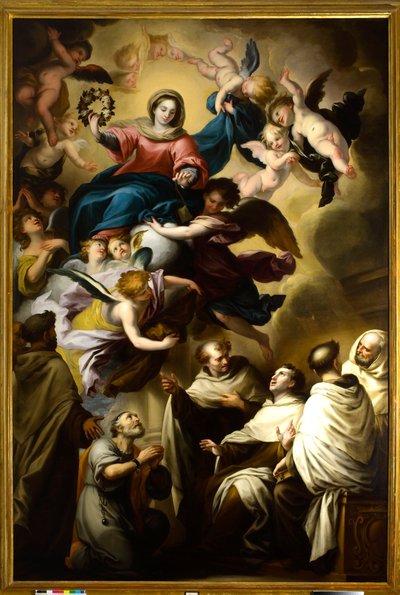 La Vierge apparaît aux saints carmélitains - Unbekannt