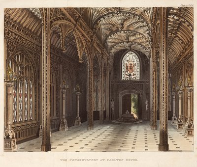 La serre de Carlton House, Pall Mall, Londres, vers 1810 - Unbekannter Künstler