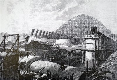 La construction de la gare de St Pancras - Unbekannt