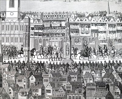 Le cortège de couronnement du roi Édouard VI - Unbekannt