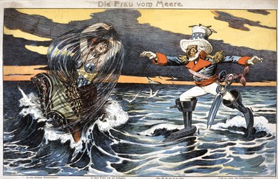 La fille de la mer, Oncle Sam et Cuba - Unbekannter Künstler