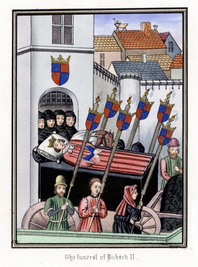 Le cortège funèbre du roi Richard II d