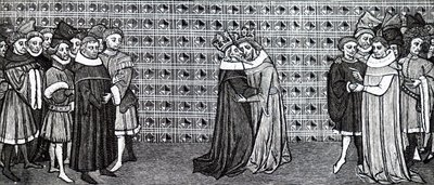 La rencontre du roi Édouard III et du roi Philippe V de France - Unbekannt