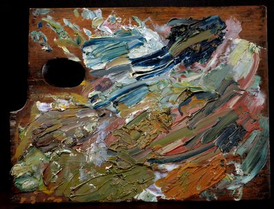 La palette du peintre néerlandais Vincent Van Gogh (1853-1890), 35 cm - Unbekannter Künstler