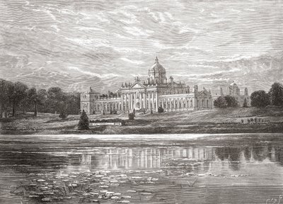 La façade sud du château Howard, North Yorkshire, Angleterre à la fin du XIXe siècle, de Our Own Country publié en 1898 - Unbekannt
