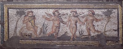 Trois putti dansants accompagnés d