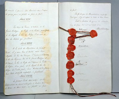 Traité établissant la Belgique comme État souverain, signé le 15 novembre 1831 à la Conférence de Londres - Unbekannt