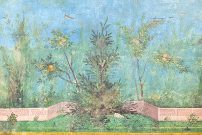 Triclinium de la maison de Livia, fresque, 20 - 10 av. J.-C., musée national de Rome, Rome, Italie - Unbekannter Künstler