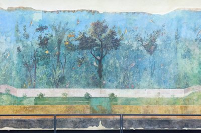 Triclinium de la maison de Livia, fresque, 20 - 10 av. J.-C., musée national de Rome (museo nazionale romano), Rome, Italie - Unbekannter Künstler