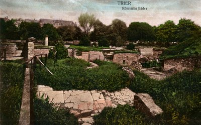 Trèves - ruines des thermes romains - France, fin du XIXe siècle - Unbekannter Künstler