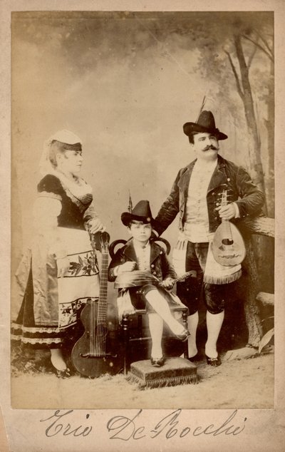 Trio De Bocchi, Lombardie, c.1880 (photo n/b) - Unbekannter Künstler